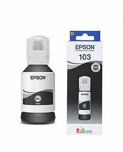בקבוק דיו שחור מקורי 103 Epson EcoTank בקבוק דיו שחור מקורי 103 Epson EcoTank