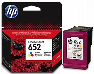 ראש דיו צבעוני HP 652 F6V24AE ראש דיו צבעוני HP 652 F6V24AE