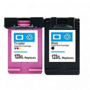 סט ראשי דיו צבעוני ושחור מקורי HP 123 סט ראשי דיו צבעוני ושחור מקורי HP 123